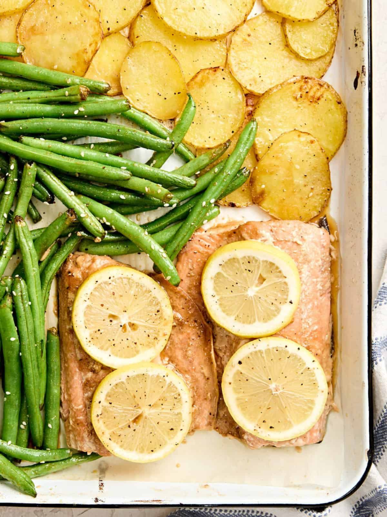 One Pan Salmon Dinner