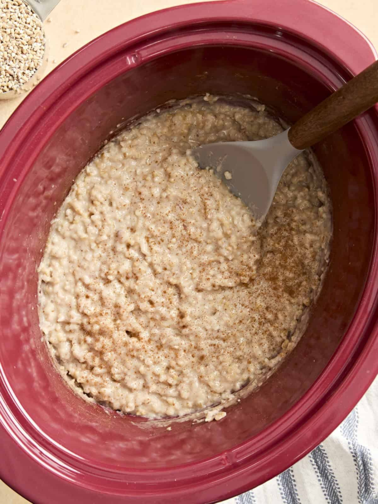 Slow Cooker Steel Cut Oatmeal
