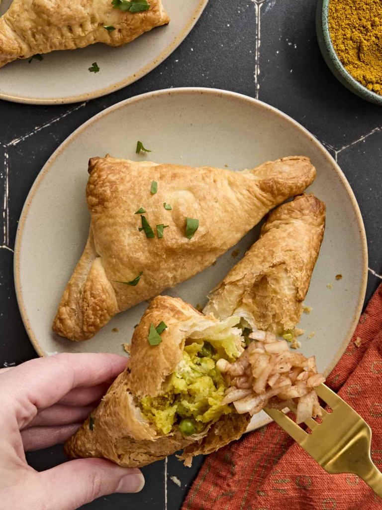 Easy Puff Pastry Samosas