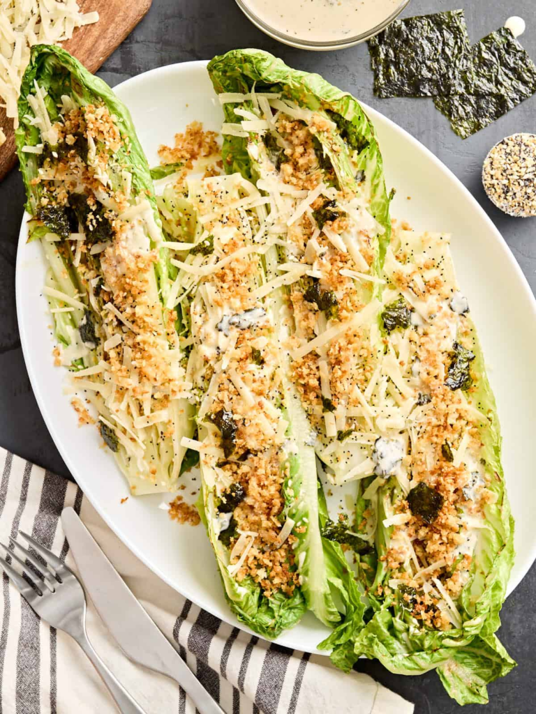 Grilled Romaine Caesar Salad