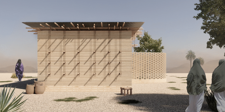 Emergency housing and refugee shelters made from mud