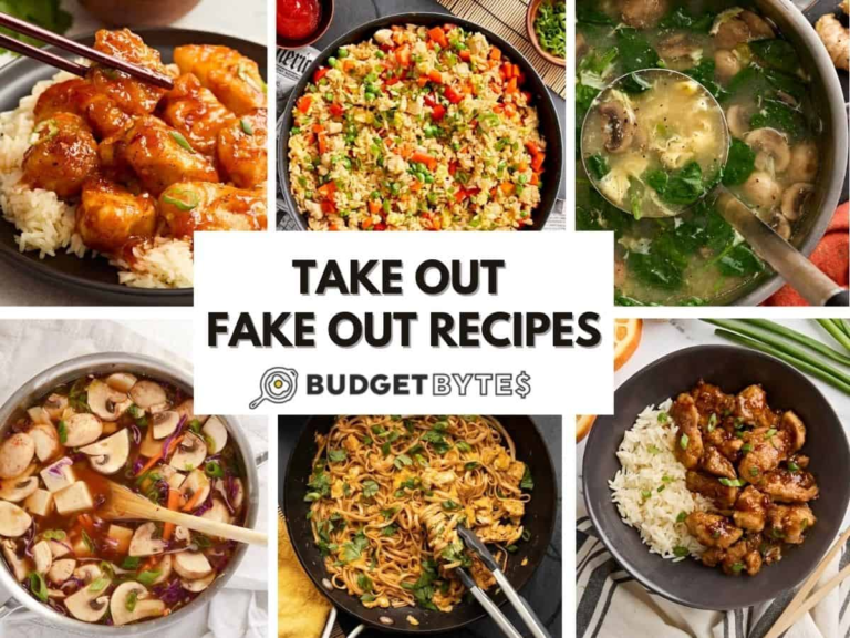 Easy Take out Fake out Recipes on a Budget