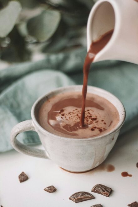 Dark chocolate benefits means slowing aging: make Italian hot chocolate with this recipe